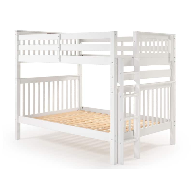 Taylor & Olive Trillium Full over Full Bunk Bed with End Ladder