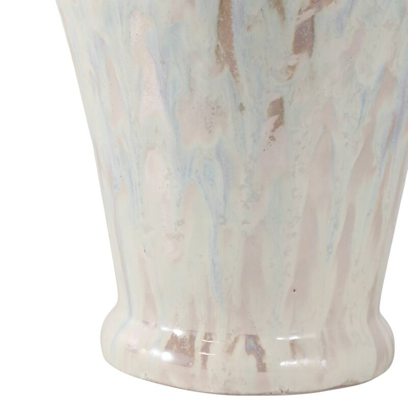 Stoneware Decorative Vase with Sculptural Twisted Design Home Decor