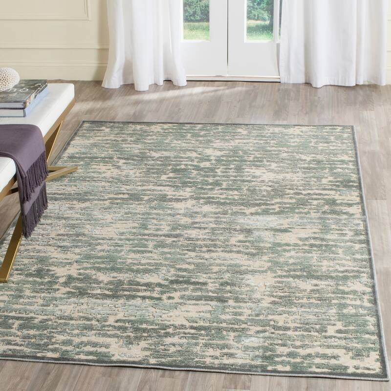 SAFAVIEH Paradise Luken Modern Viscose Rug - 4' x 5'7" - Grey/Multi - Rectangle