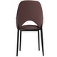 preview thumbnail 11 of 83, Amalfi Mid-Century Modern Upholstered Dining Chair - Open Back Side Chair with Metal Legs for Kitchen, Dining Room & Living Room