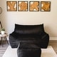 preview thumbnail 5 of 14, Big Joe Imperial Fufton Bean Bag Sofa Black Plush