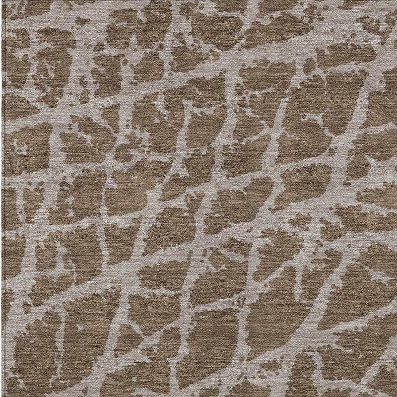 Varo Unique Abstract Weather Resistant Blended Style Outdoor Rug