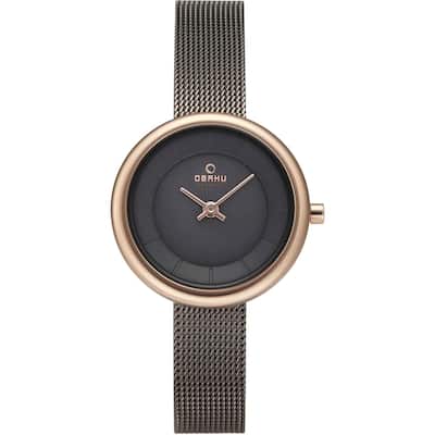 Obaku Women's Classic Black Dial Watch - V146LXVJMJ - 6 (36)