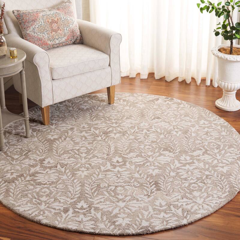 SAFAVIEH Handmade Ebony Lelioara Modern & Contemporary Wool Rug