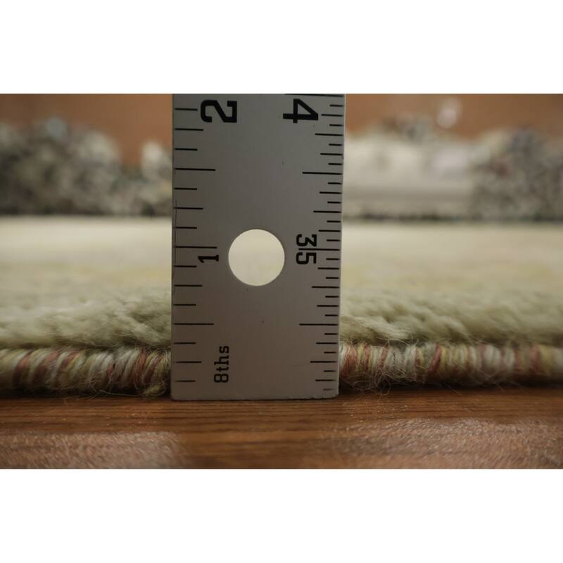 Hand Knotted Oriental 100% Wool Carpet Transitional All-Over Green Oushak Area Rug - 12' 10'' X 10' 5''