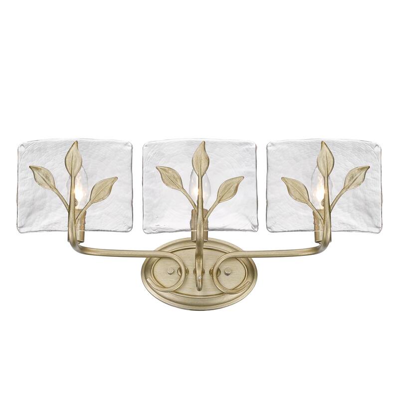 Golden Lighting Calla 3-light Vanity in White Gold