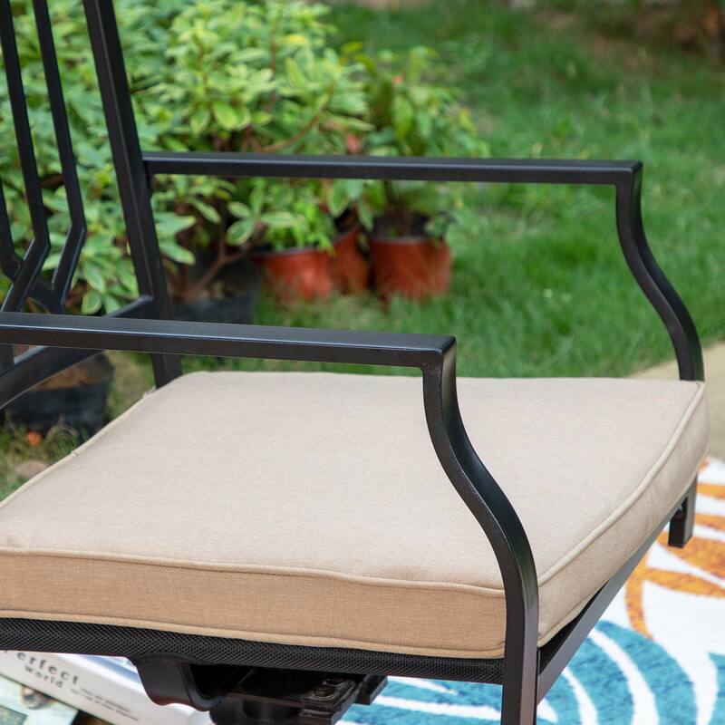 MAISON ARTS 7/9-Piece Outdoor Dining Table Sets with Expandable Rectangular Metal Dining Table & 6/8 Dining Chairs