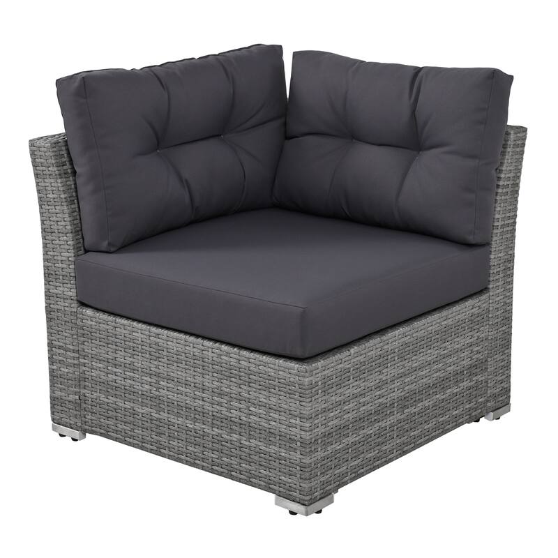 Patio Furniture Set Outdoor Furniture Daybed Rattan Sectional Furniture Set Patio Seating Group With Cushions and Center Table
