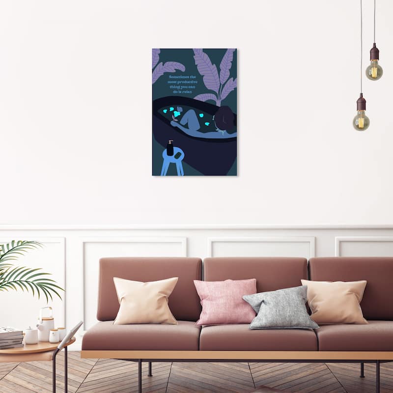 Wynwood Studio Canvas Fashion and Glam Indulge Yourself Brown and Antique White Modern & Contemporary Wall Art Canvas Print - 30 x 20