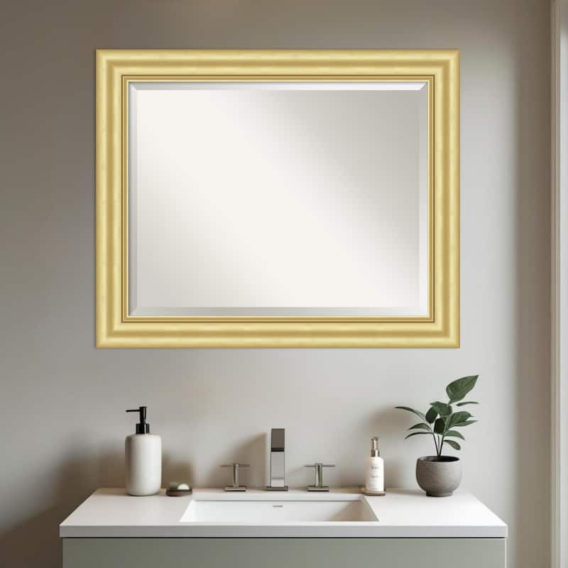 Sophia Beveled Framed Bathroom Vanity Wall Mirror