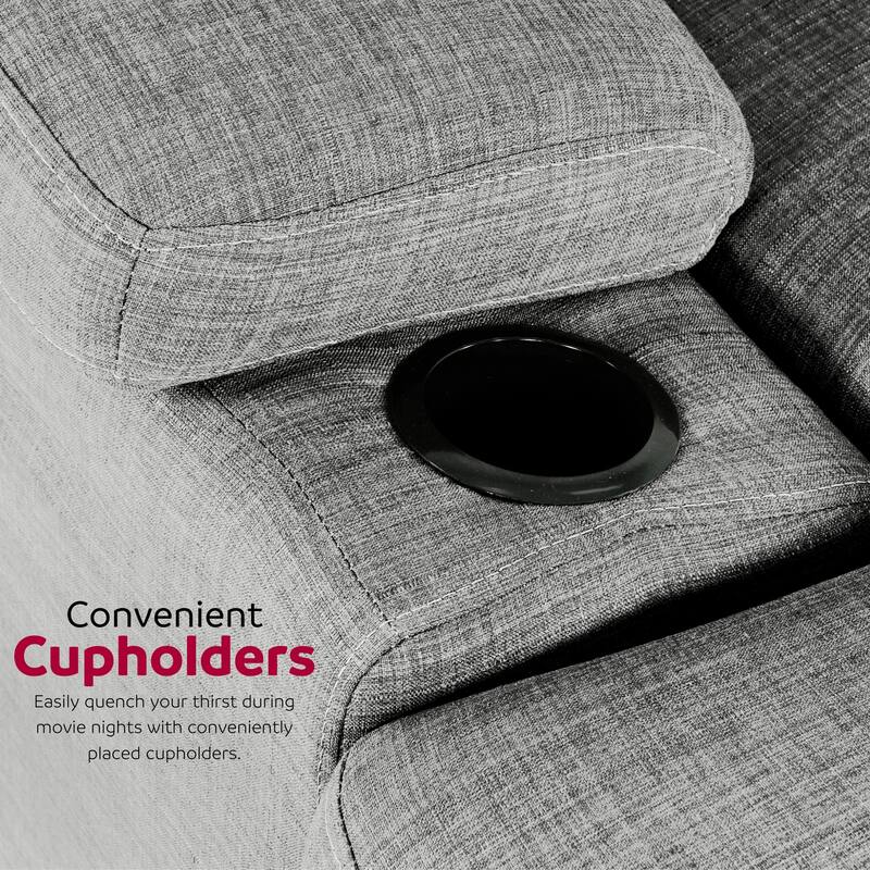 Gallo 93 in. 2-Piece Right Facing Sleeper Sofa with Storage & Cupholder