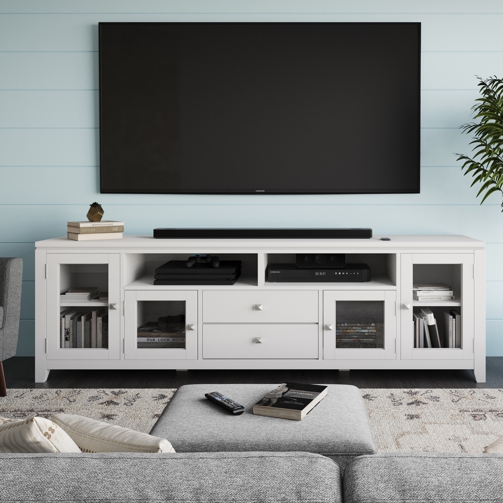 Wyndenhall stratford solid wood 60 inch wide contemporary bedroom dresser and media sale cabinet