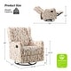 preview thumbnail 29 of 44, Gastone Transitional Floral Fabric Nursery Recliner with Curved Arms by HULALA HOME(Set of 2)