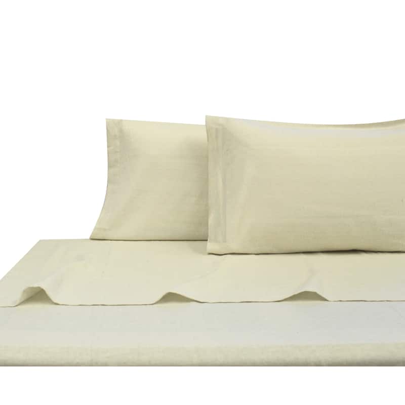 Chambray Flannel Sheet Set King Abalone
