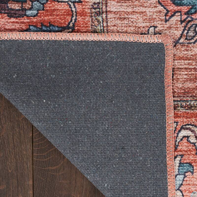 Brilliance Machine Washable Persian Medallion Area Rug