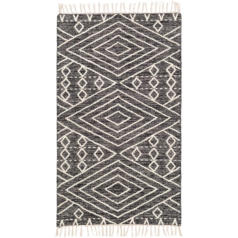 Livabliss Harris Handmade Cotton Boho Nomad Area Rug