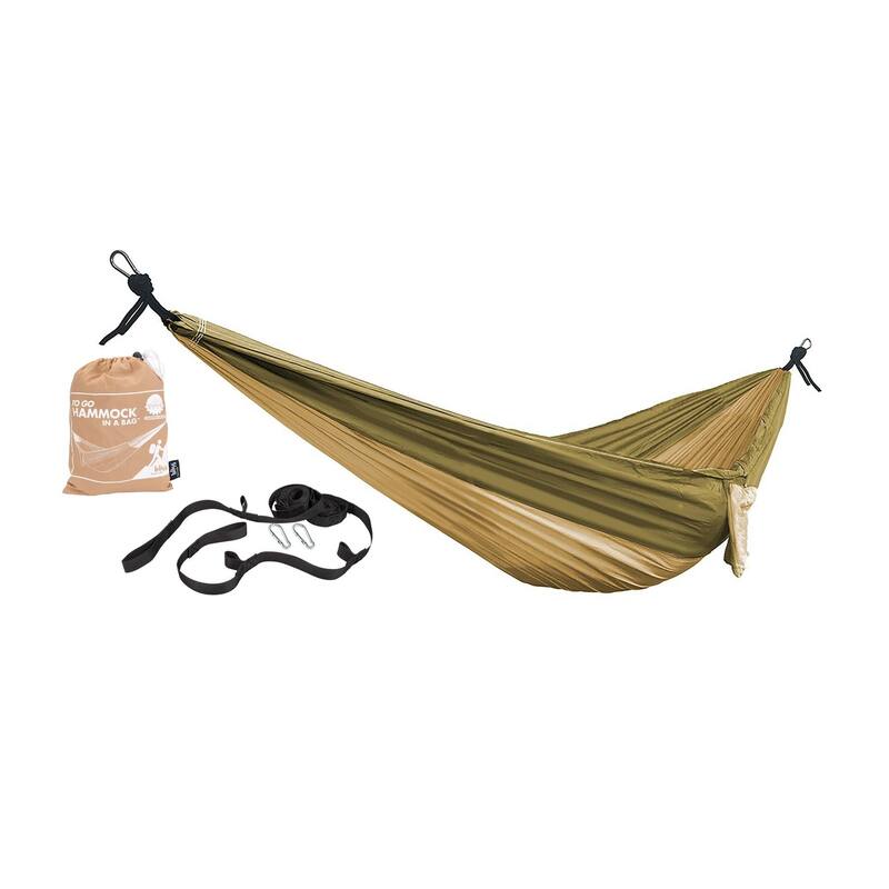 Bliss Hammocks 52" Wide Hammock in a Bag w/ Carabiners and Tree Straps | Indoor, Outdoor, Poolside, Patio, Backyard