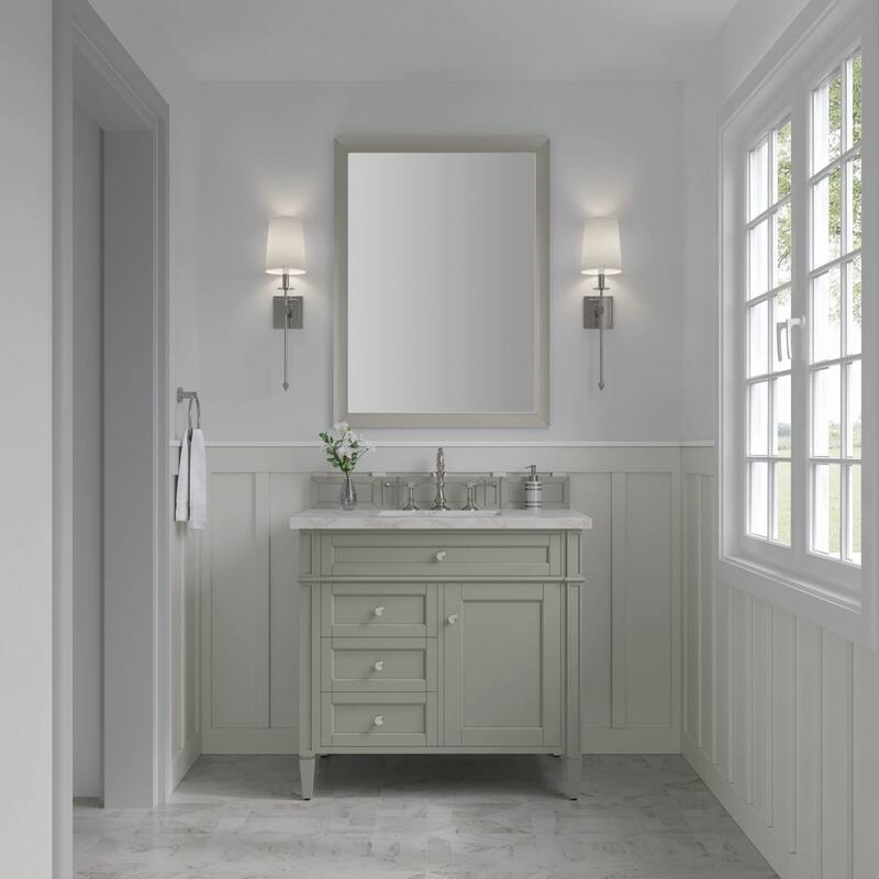 James Martin Vanities 650-V36-3VSL Brittany 36" Single Basin Poplar