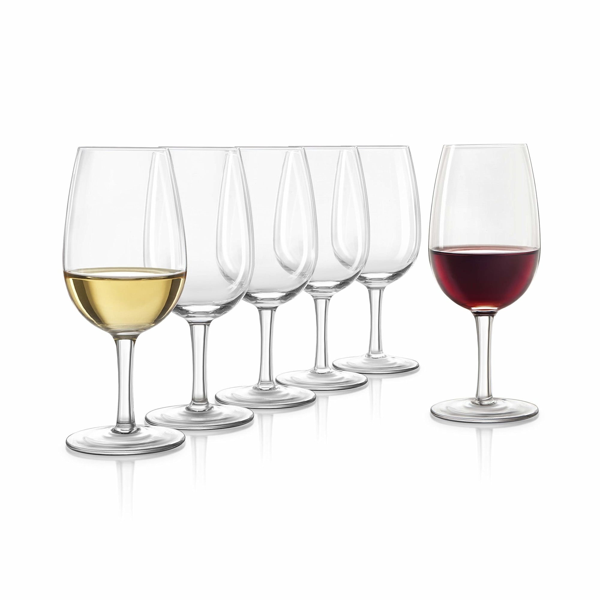 Final Touch Set of 6ISO Wine Tasting Crystal Glasses - 7.27 Oz