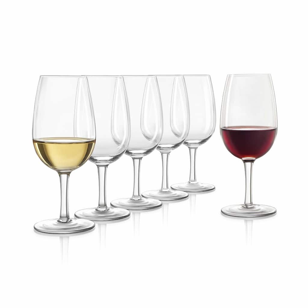 Final Touch Set of 6ISO Wine Tasting Crystal Glasses - 7.27 Oz