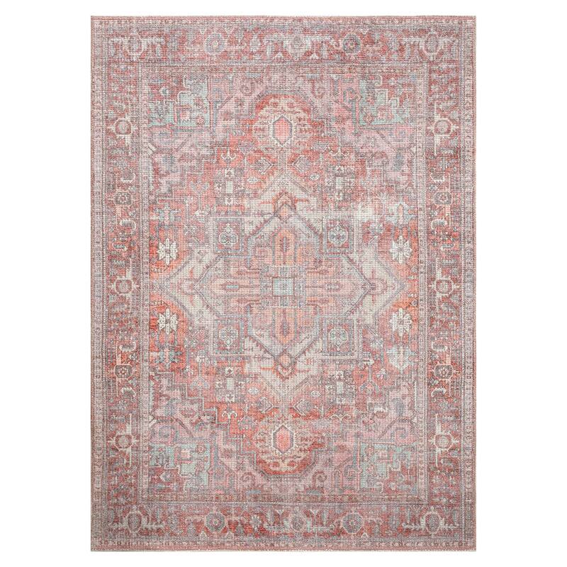 VER01 Vera Collection Coral Power Loomed Indoor Area Rug