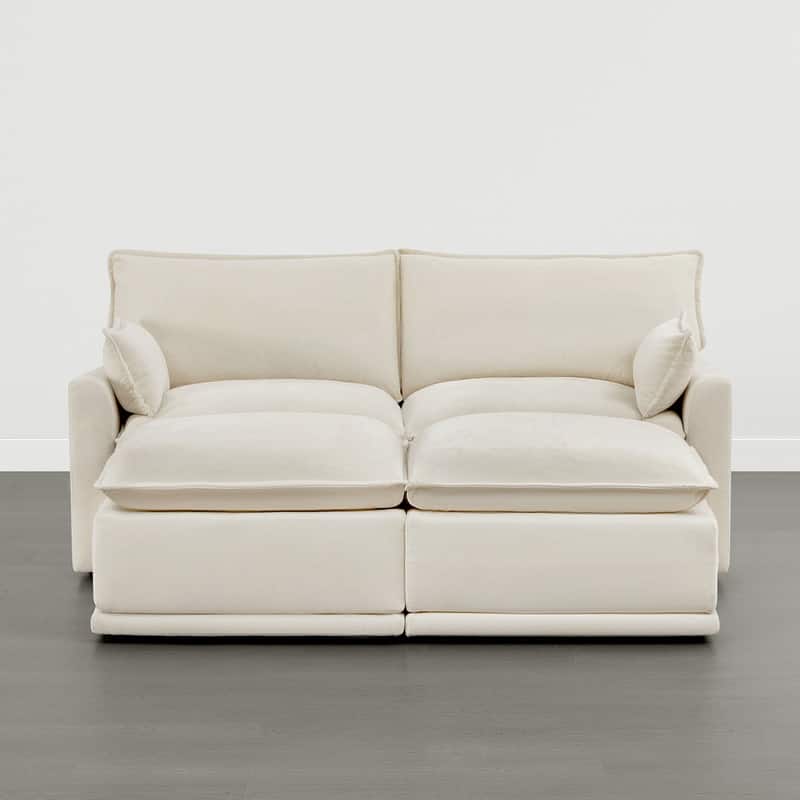 Spruce & Spring Modular Couch Oversized Sectional Sofa for Living Room