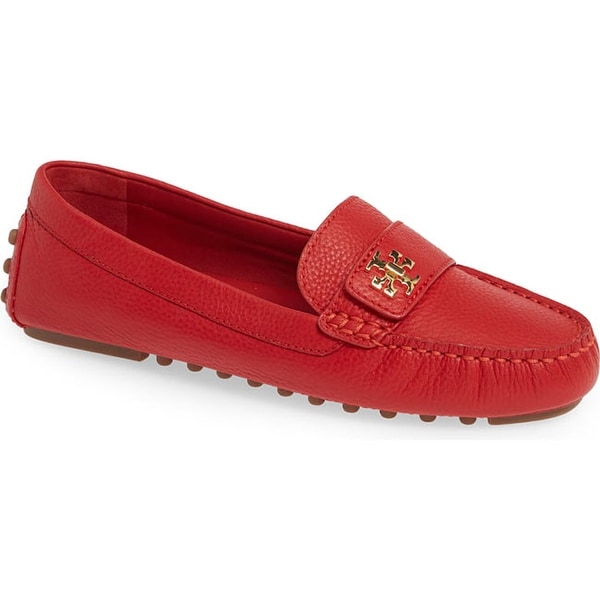 tory burch red loafers