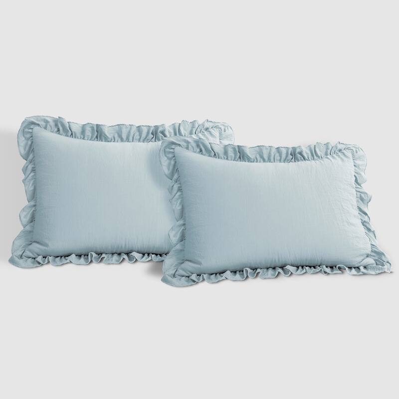 Lush Decor Reyna Ruffled Shabby-chic Comforter Set