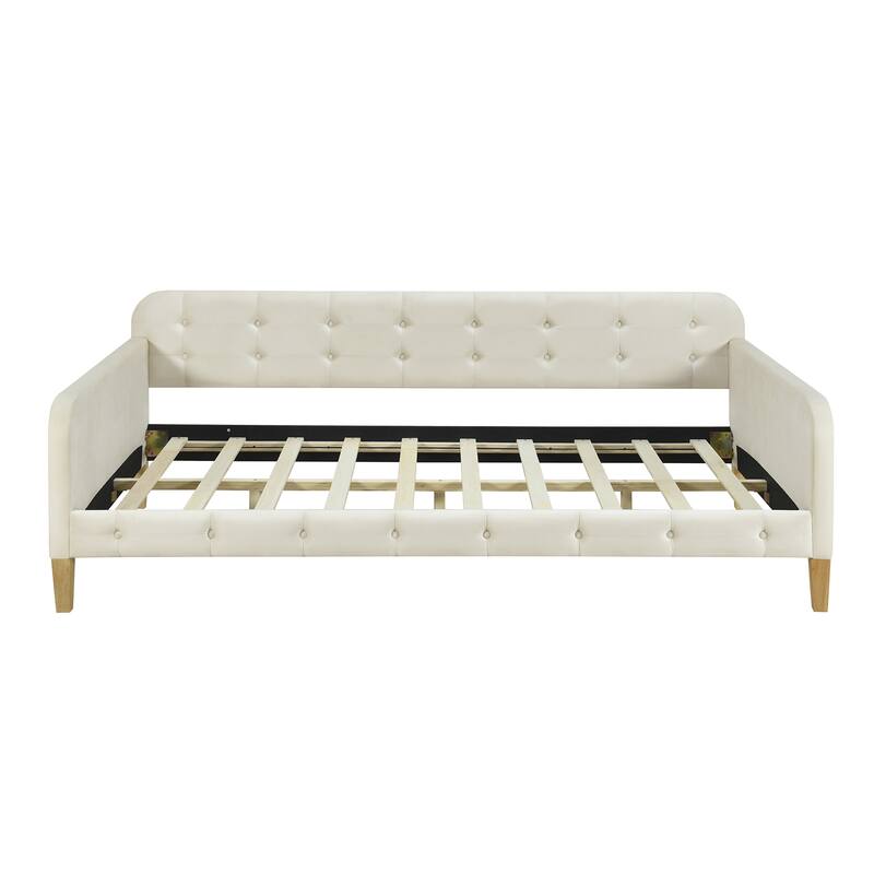 Twin Size Upholstered Dayed with 4 Support Legs