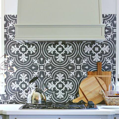Merola Tile Twenties Classic Encaustic 7.75" x 7.75" Ceramic Floor and Wall Tile