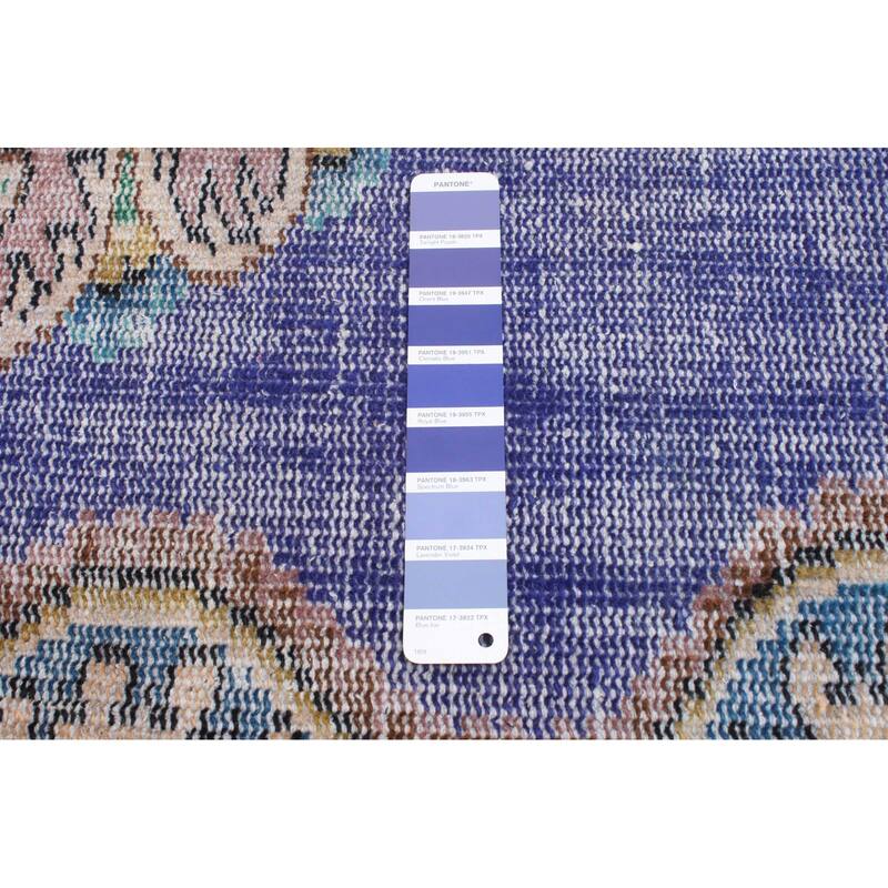 ECARPETGALLERY Hand-knotted Color Transition Dark Blue Wool Rug - 5'11 x 8'10