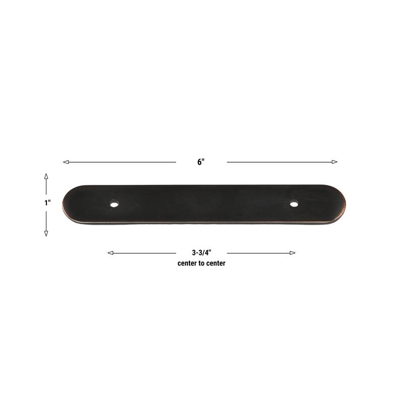 GlideRite 6 in. Rounded Backplate 3-3/4 in. Center to Center, 6343-96