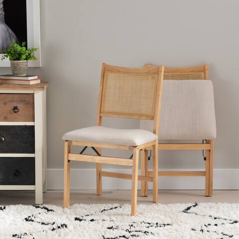 Beulah Rattan Folding Dining Chair