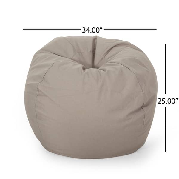 Chisholm Modern 3 Foot Bean Bag by Christopher Knight Home - - 32038766