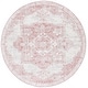preview thumbnail 25 of 26, SAFAVIEH Layla Venka Shabby Chic Farmhouse Rug 6'7" Round - Ivory Grey/Pink - Round