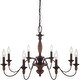 preview thumbnail 5 of 5, Holbrook 8-Light Chandelier in Tuscan Brown