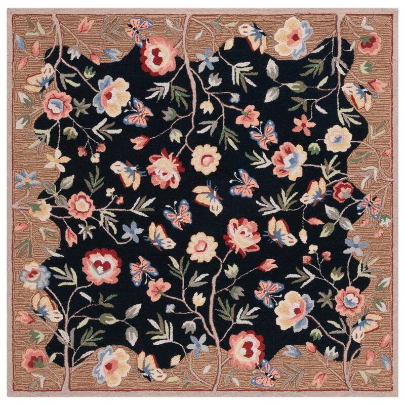 SAFAVIEH Handmade Chelsea Klazien Floral Wool Rug