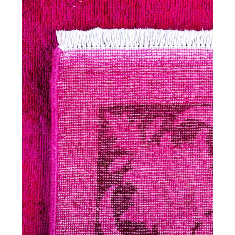 Overdyed One-of-a-Kind Hand-Knotted Area Rug - Pink - 4' 0" x 6' 4"