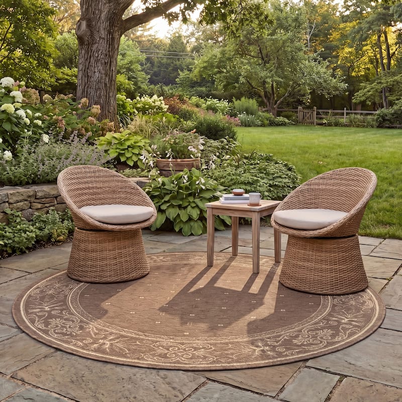 SAFAVIEH Courtyard Hendrina Indoor/ Outdoor Waterproof Patio Backyard Rug
