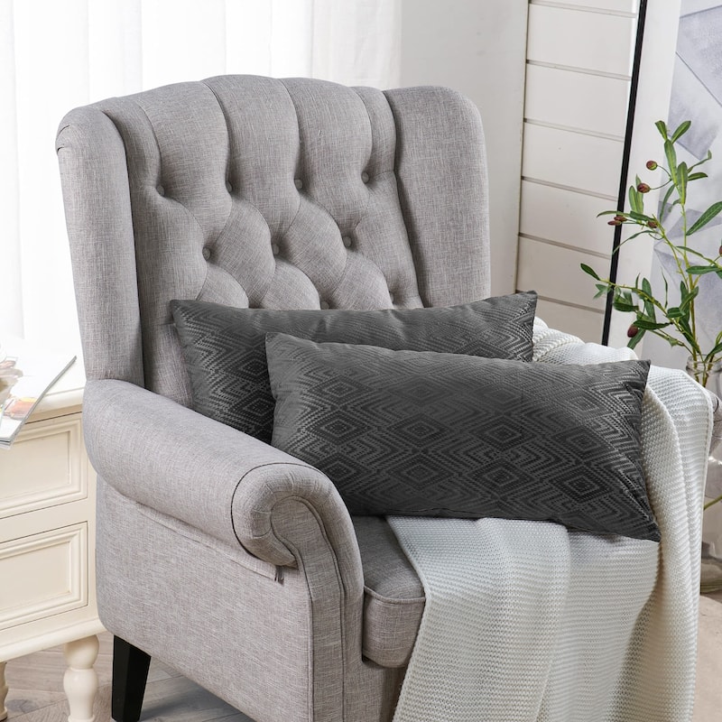 Tonopah Ikat Velvet Throw Pillow Cover Set, NO INSERT