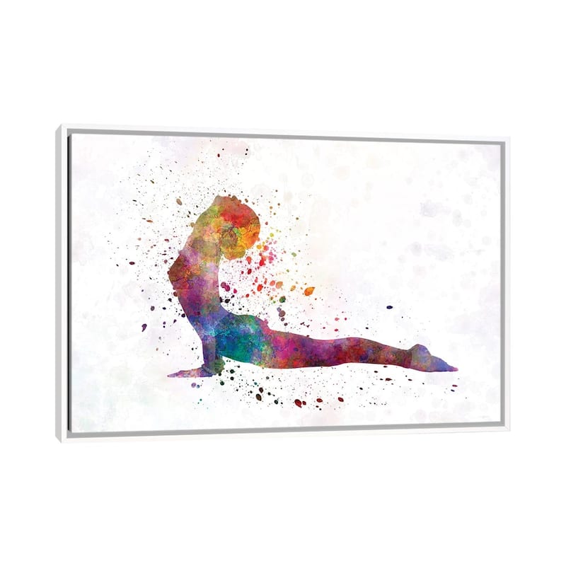 iCanvas "Yoga Femenine II" by Paul Rommer Framed Canvas Print - White - 26x40