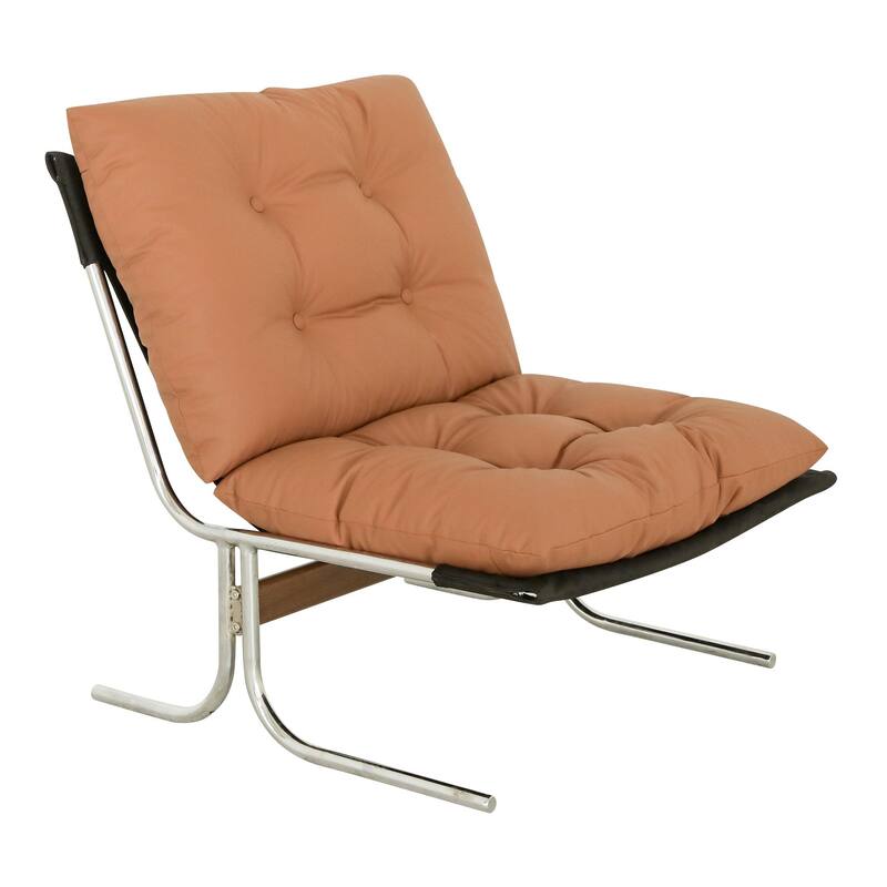 Faux Leather Upholstered Living Room Chair Accent Chair Reading Chair