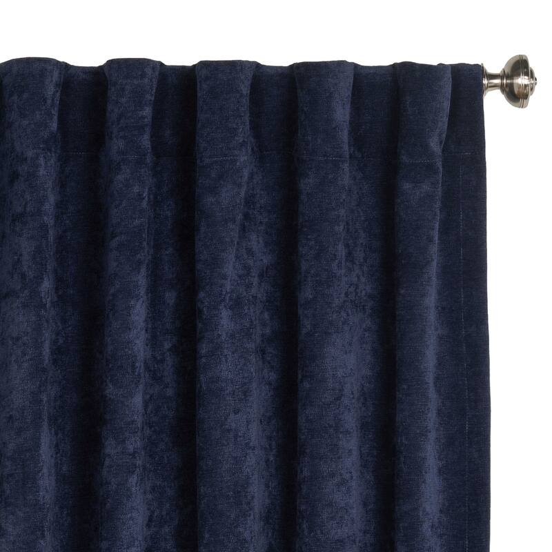 Padma Velvet 50x84 Back-Tab Curtain Panel (Single Panel)