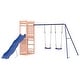 preview thumbnail 2 of 21, vidaXL Swing Set Outdoor Backyard Wooden Playground Equipment for Kids Age 3-8