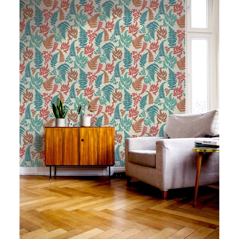 Arthouse Jerome Red Botanical Wallpaper