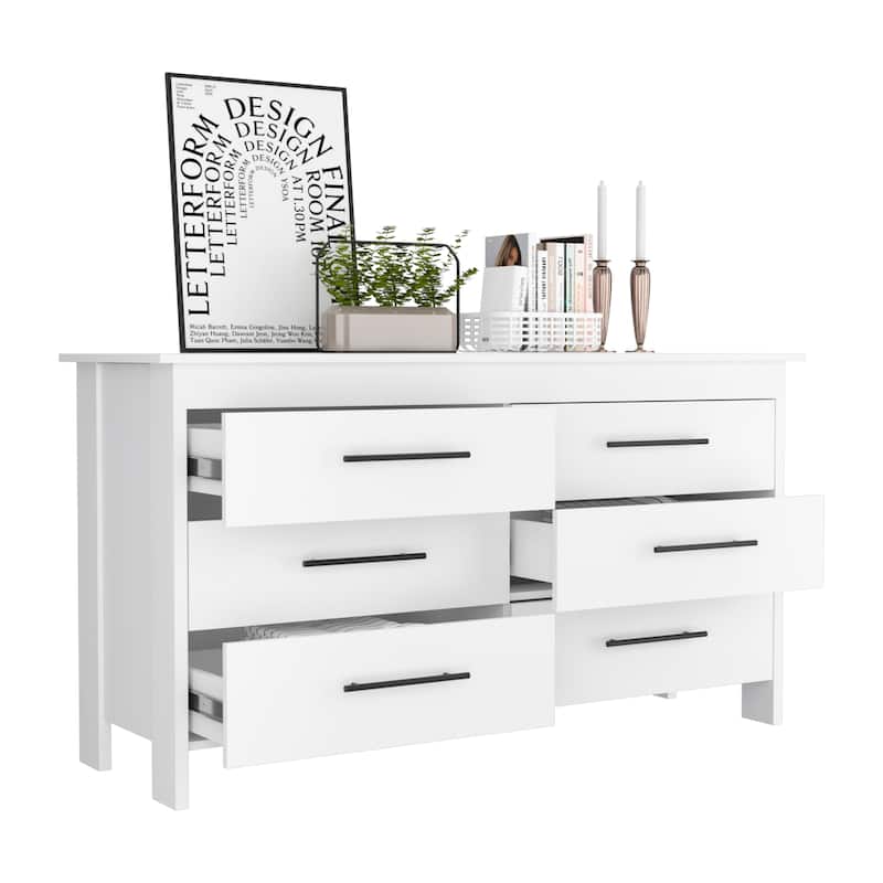 6-Drawer Double Dresser