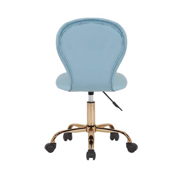 Blue And Gold Desk Chair Avesix Layton 5 Pointed Star Velvet Accent