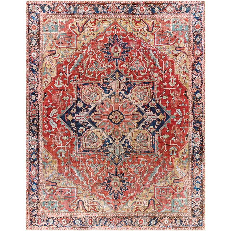 Livabliss Iris Persian Medallion Printed Area Rug