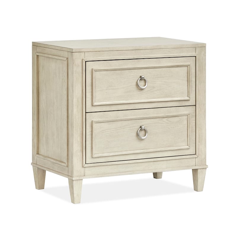 Magnussen Home Sheridan Limestone Drawer Nightstand - 2-drawer