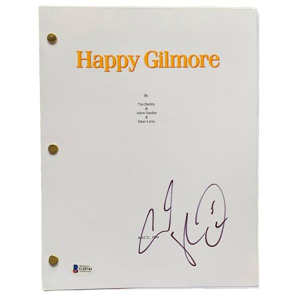 Shop Adam Sandler Signed Happy Gilmore Full Movie Script G18741 Overstock 29678598